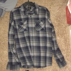 Fox plaid button down.
